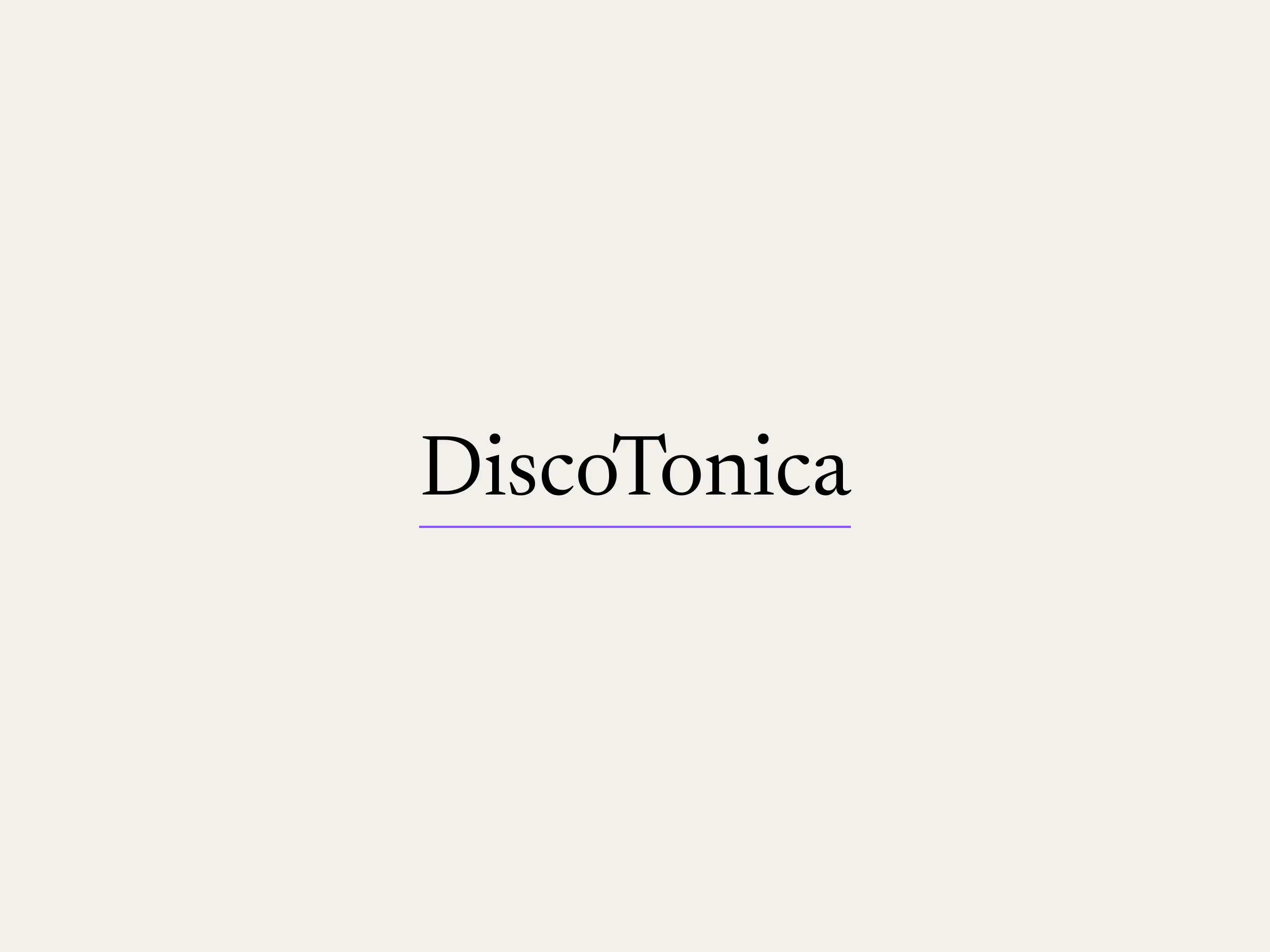 Discotonica — Discotonica